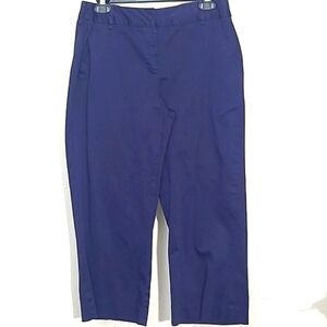 *High Waisted Black Capris Pants Stretch Straight Leg Retro Y2K Vibe